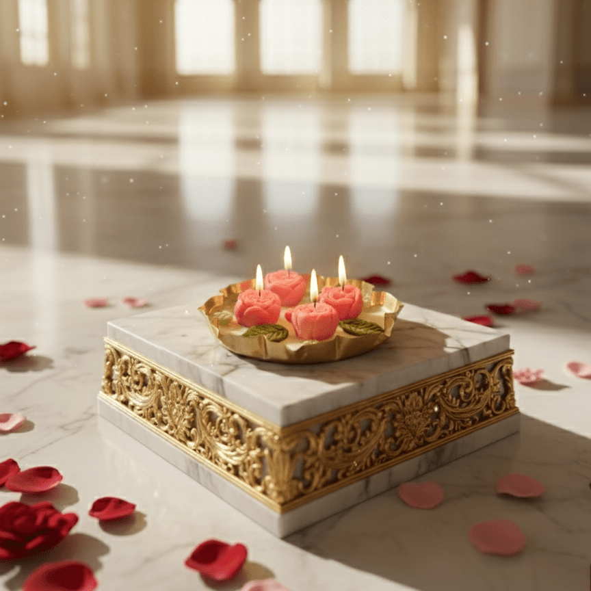Floral Urli Candle | Melt & Bliss Healing Scented Candle | Pure Soy Wax | Gifting | Festival & Diwali | 30+Hrs | 200 gm | Home | Meditation | Skin-Friendly | Hand Poured in Bharat - Image 3