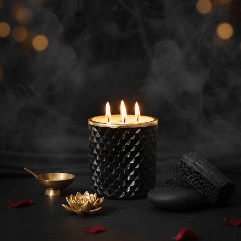 The Royal Reserve Series | Melt & Bliss Healing Scented Candle | Pure Soy Wax | Gifting | Festival & Diwali | 30+Hrs | 300 gm | Home | Meditation | Skin-Friendly | Hand Poured in Bharat - Image 5